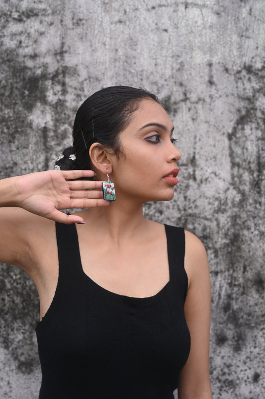 Verdure (lushy green) Earrings
